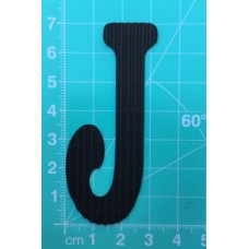 Chipboard - Skinny Letters - Large Black - J