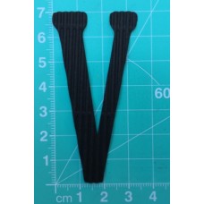 Chipboard - Skinny Letters - Large Black - V