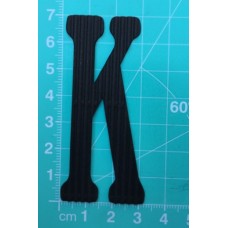Chipboard - Skinny Letters - Large Black - K