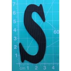Chipboard - Skinny Letters - Large Black - S