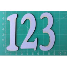 Chipboard - Skinny Letters - Large White - 2