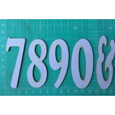 Chipboard - Skinny Letters - Large White - 7