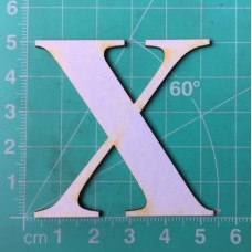 Chipboard - Roman Letters - X