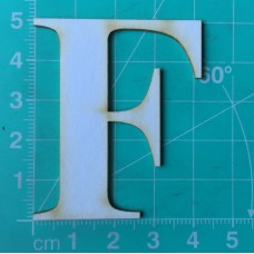 Chipboard - Roman Letters - F