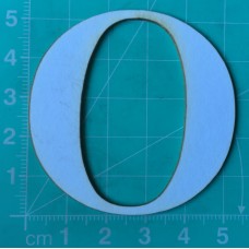 Chipboard - Roman Letters - O
