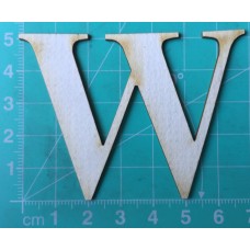 Chipboard - Roman Letters - W