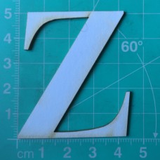 Chipboard - Roman Letters - Z