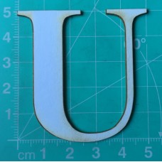 Chipboard - Roman Letters - U