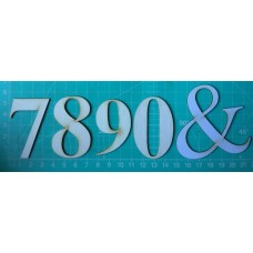Chipboard - Roman Letters - &