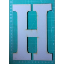 Chipboard - X-Large Letters - H