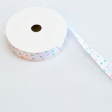 Ribbon 18mm Polka Dots - White
