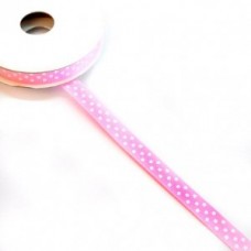Ribbon 10mm Polka Dots - Pink