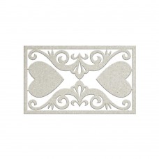 Fabscraps Chipboard - Filigree & Hearts