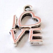 Metal Charm - I Love You