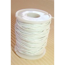 Wax Cord 5m/roll - WHITE