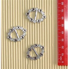 Deckle Buckle Oval 20mm