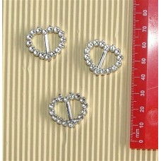 Deckle Buckle Heart 25mm
