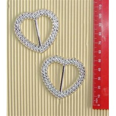 Deckle Buckle Heart 50mm