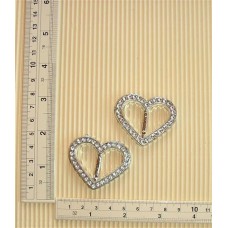 Deckle Buckle Heart 45mm