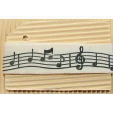 Printed cotton Tape - Music