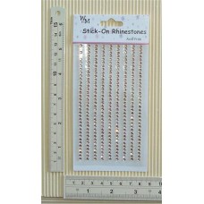 Rhinestones Round Stick-on Gold 3mm
