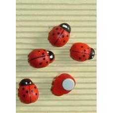 Wood Embellishment - Ladybird Medium 15mm