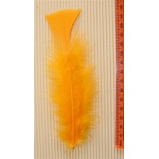 Turkey Flat Feathers 10p/p G/Yellow