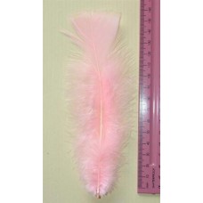 Turkey Flat Feathers 10p/p Light Pink