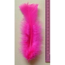 Turkey Flat Feathers 10p/p Cerise