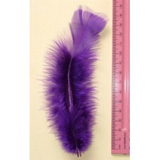 Turkey Flat Feathers 10p/p Dark Purple