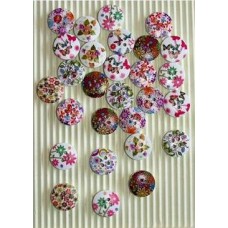 Printed Buttons Small Mix Designs Printed Buttons Small Mix Designs