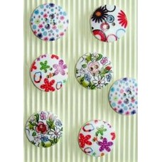 Printed Buttons Large Mix Designs Printed Buttons Large Mix Designs