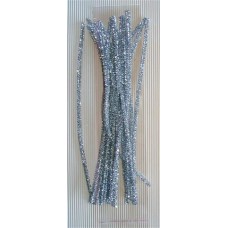 Chenille Sticks 6mm Silver (20p/p)