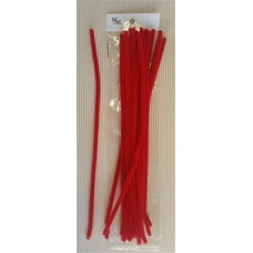 Chenille Sticks 6mm Red (20 p/p)
