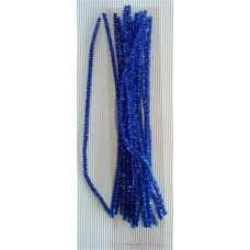 Chenille Sticks 6mm Tinsel Blue (20p/p)