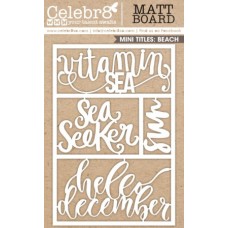 Celebr8 - Chipboard - Equi Card - Hello Summer