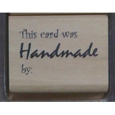Wooden Stamp - Handmade with Love