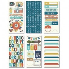 My Mind's Eye - Happy Camper - Alpha/Word Stickers