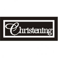 Chipboard Mini Card - Christening