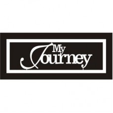 Chipboard Mini Card - My Journey