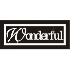 Chipboard Mini Card - Wonderful