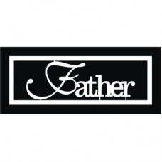 Chipboard Mini Card - Father