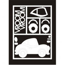 Gloss Board Maxi Dimension Card - Vroom Vroom
