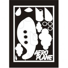 Gloss Board Maxi Dimension Card - Aeroplane