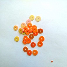 Sequins - 6mm Round - Peach