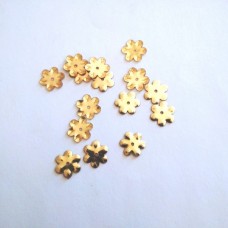 Sequins - 6mm Flowers - Gold