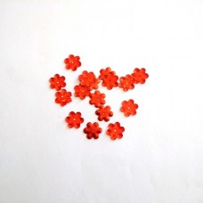 Sequins - 6mm Flowers - Red