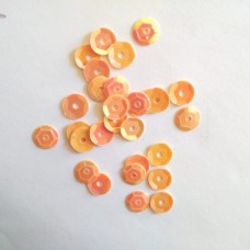 Sequins - 6mm Hexagon - Peach