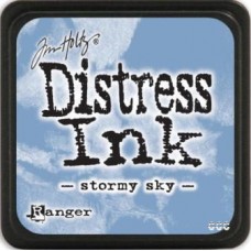 Tim Holtz Distress Mini Ink Pad - Stormy Sky Tim Holtz Distress Mini Ink Pad - Stormy Sky