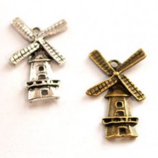 Metal Charm - Windmills Nickel